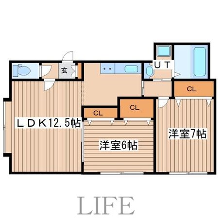 ファミーユ北郷の物件間取画像